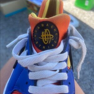 Nike Blue and Orange Sneakers with Chunky Sole